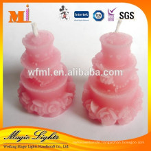 No dripping wax eco-friendly wax cake shaped candles